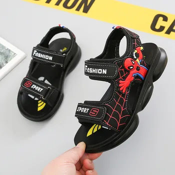 

New Kids Boys Sandals Summer 2020 Boys Shoes Baby Spiderman Sandals Children's Non-slip Sandals Size 26-37