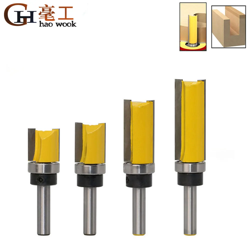 8mm Shank Template Trim Hinge Mortising Router Bit Straight End Mill