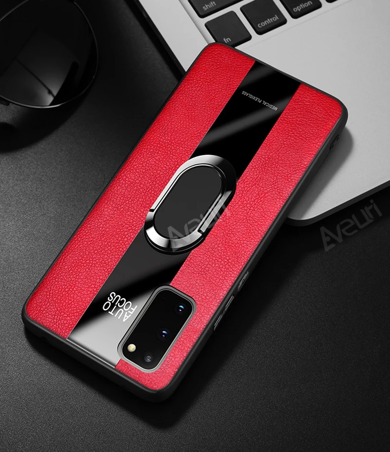 Luxury Leather Phone Case For Meizu 17 18 16T 16Xs 16s Pro Car Holder Ring Back Cover Case For Meizu 16X 16 X 16th Plus Coque cases for meizu Cases For Meizu
