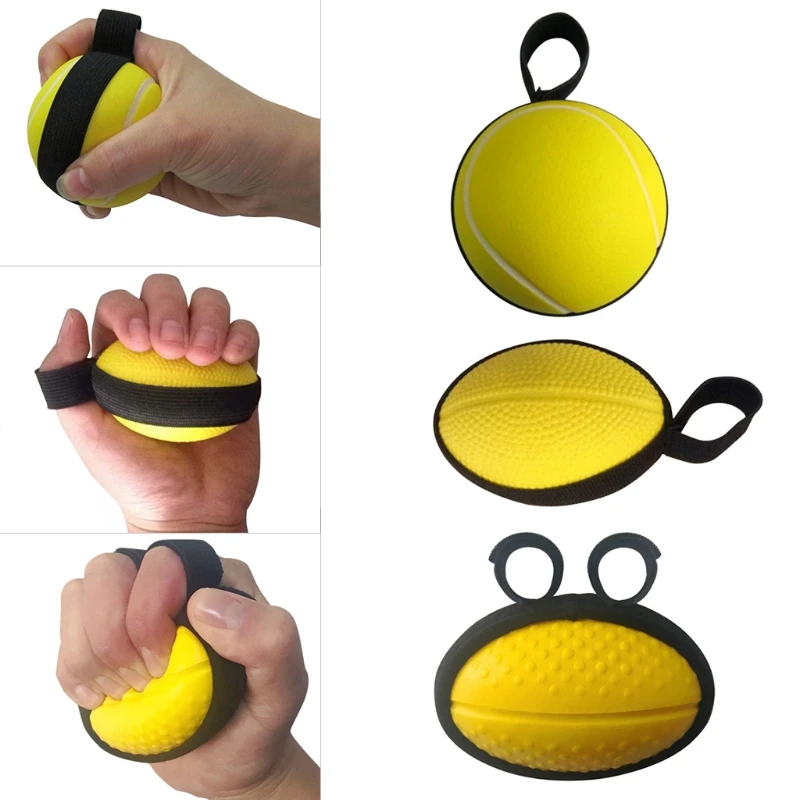 1 Pc Finger Grip Ball Massage Rehabilitation Training Elderly Exercise Hand Strength Circle Device | Спорт и развлечения