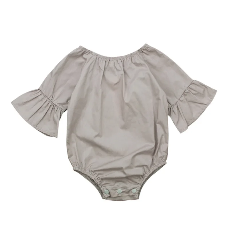 

Fashion Baby Girls Clothes Ruffles Newborn Infant Baby Romper Bell Sleeve Infant Clothes