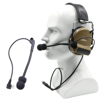 

Headphone accessories military microphone for Comtac noise canceling headphones outdoor sports high-pitched high-quality tools