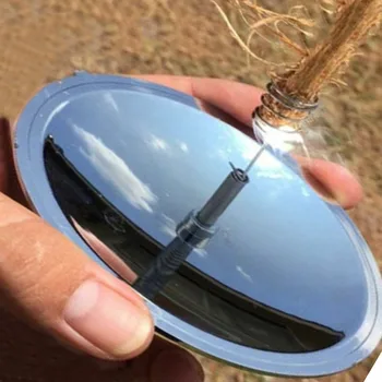 

Solar Reflector Ignition Lighter Outdoor Fire Making Starter Urgent Tool Portable Outdoor Fire Mirror Lighter