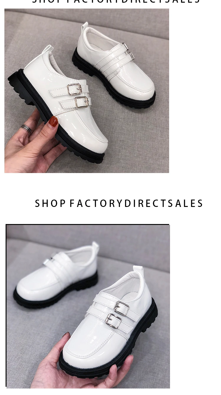 Sapatos de Couro Sapatos de Couro para Meninos Sapatos para Festa de Casamento Moda Patente Crianças para Meninos 2022 Preto Branco Ocasiões Formais 21 crianças sapatos para festa de casamento ocasiões formais