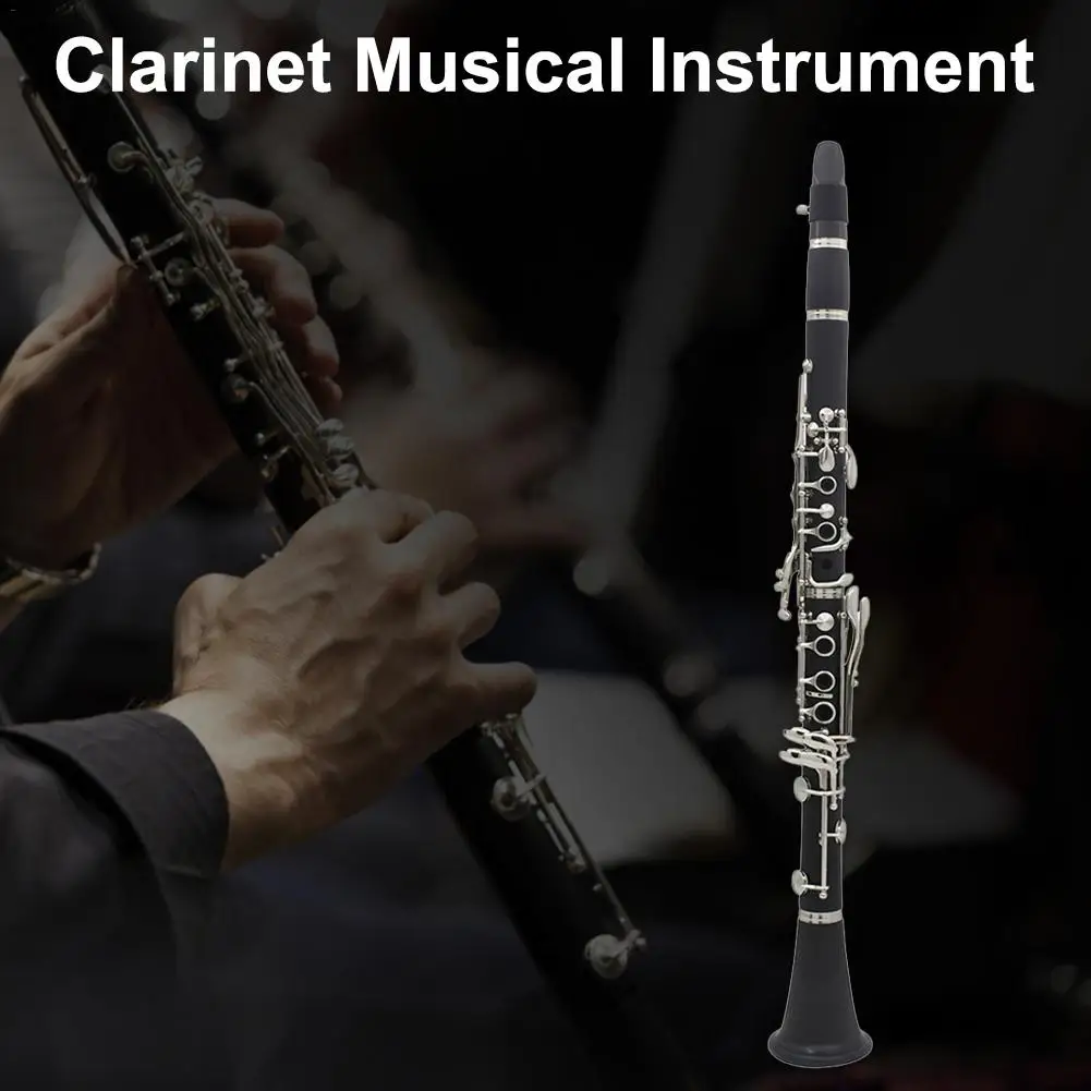 Musical Clarinet Instrument Bakelite Professional Playing Tool Oxford Cloth Clip for Beginners