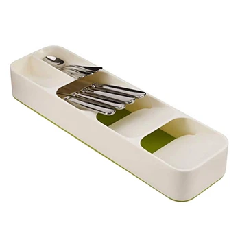 

Creative Kitchen Drawer Organizer Spoon Knife Fork Cutlery Separation Finishing Storage Box Clever Tray Cutlery Container