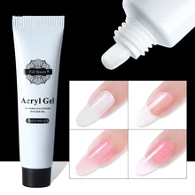15 мл акриловый гель для наращивания ногтей прозрачный розовый белый УФ-гель для наращивания французские кончики быстрое удлинение желе Маникюр LA973