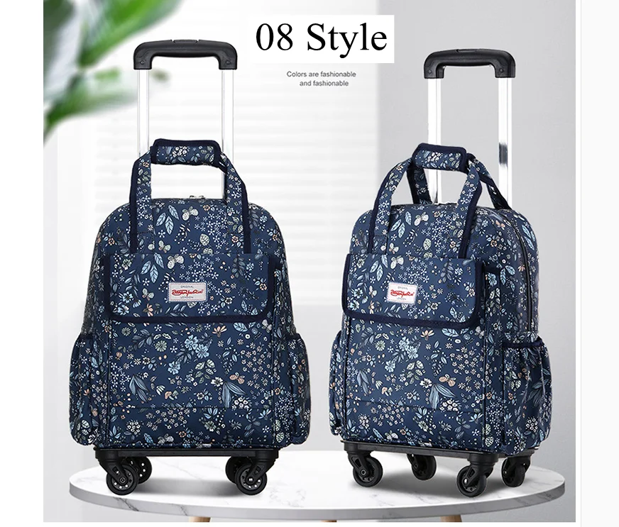 20 Inch Women Travel Trolley Bags Woman Carryon Hand Luggae Bag