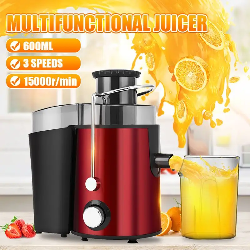 250W Electric Juicer Stainless Steel Juicers Fruit Vegetable Food