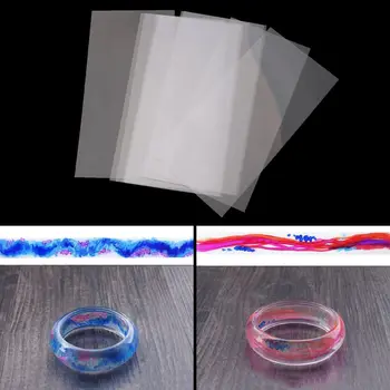

10Pcs Jewerly Epoxy Bracelet Ring Mold Hand Resin Craft Ink-style Film Fillings N58F