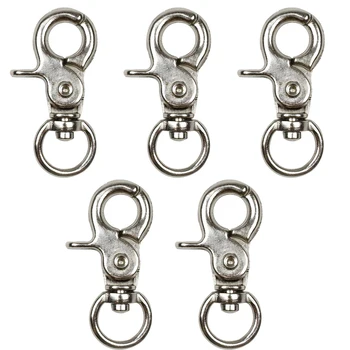 

5pcs Belt Parts Alloy DIY Clip Buckle Handle Connecting Bag Shoulder Strap Trigger Metal Button Lobster Snap Hook Hanger Buckle