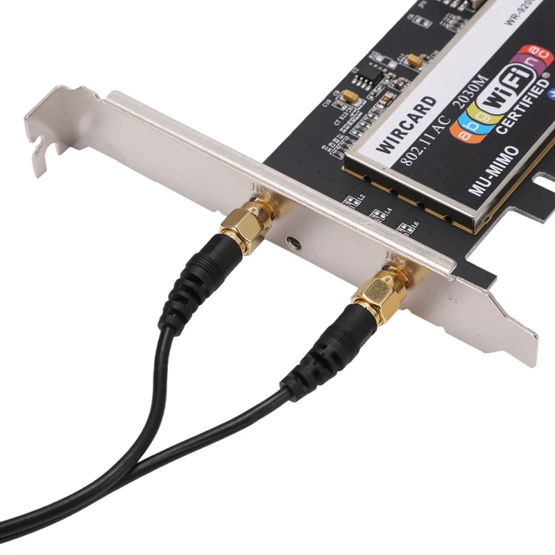 WIRCARD для Intel AX200 WR-9200 Настольный ПК 2974M 2,4G/5G BT5.0 PCI-E беспроводная карта+ удлиненная антенна двухдиапазонная wifi карта