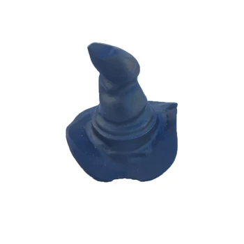 

Natural Obsidian Witch Hat Hand Carving Technique Healing Mineral Stone Home Decor Christmas Present