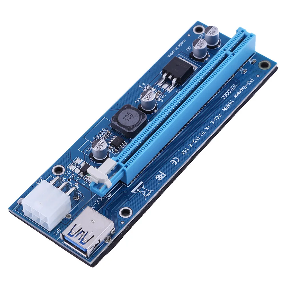 2021 Новая плата расширения PCI Express 16X простая установка легкая порт питания PCIe 6-Pin