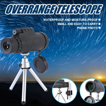 

Portable Monocular Telescope 50X60 High Power Monocular With Smartphone Holder бинокль binoculares single eye monocle telescopio