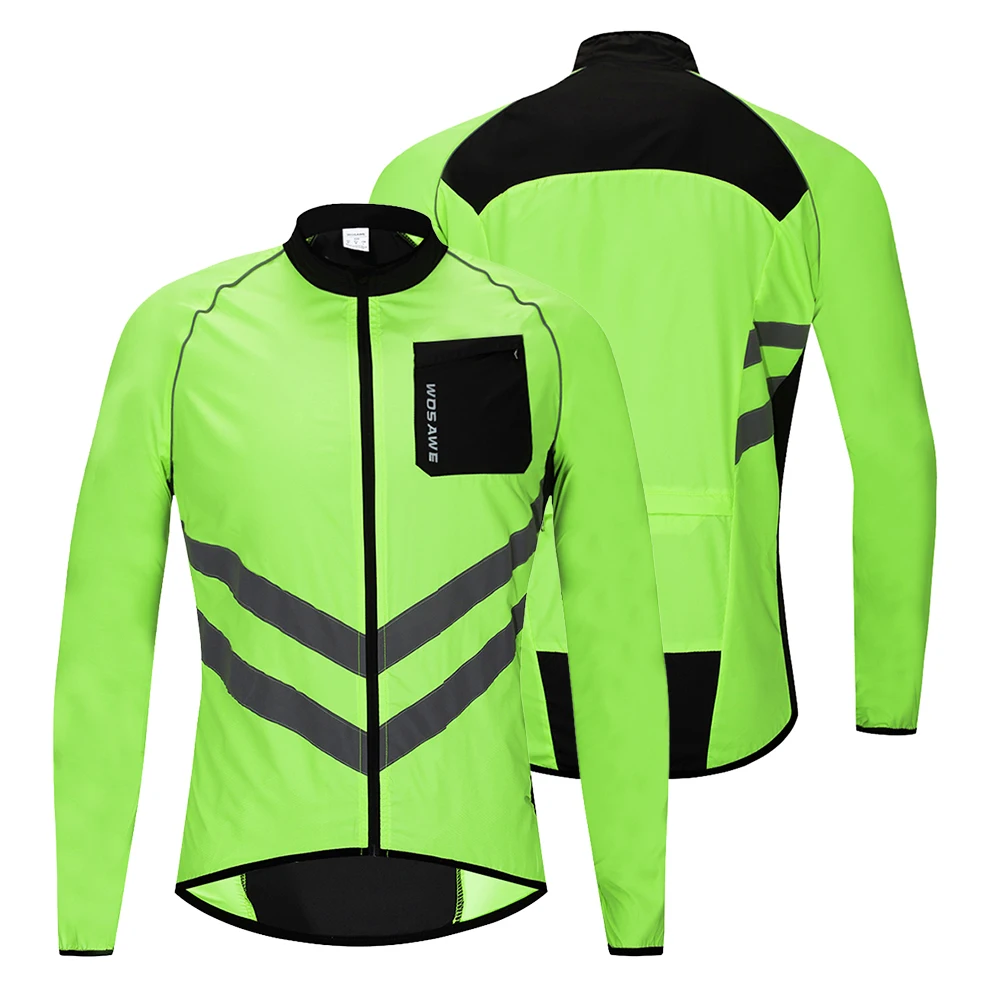 Waterproof Bicycle Cycling Jackets Reflective Highly Visible Bike Bicycle Riding Coat Outdoor