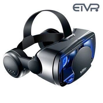 

ETVR 2020 Newest VR Box Google Immersive Virtual Reality Headset 3D Movies Games Glasses with Headphone Fit 5-7 inch Smartphone