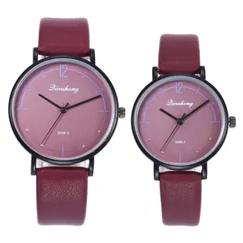 

Casual Unisex Round Dial Arabic Numbers Quartz Analog Wrist Watch Couple Gift couple watch reloj relogio New Fashion watch for l