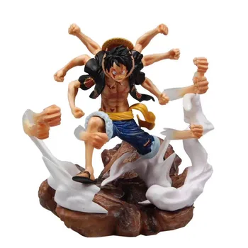 

One Piece POP Gomu Gomu No Gatling Ver. Monkey D Luffy Statue GK Kai Action PVC Figure Toy 31CM Anime 1/6 Scale Painted Figure