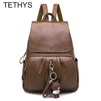 

TETHYS 2019 Fashion Bags for Women Waterpoof Backpack Ladies Anti Theft Backpacks Women Large Capacity Travel Bagpack Tassel Bag