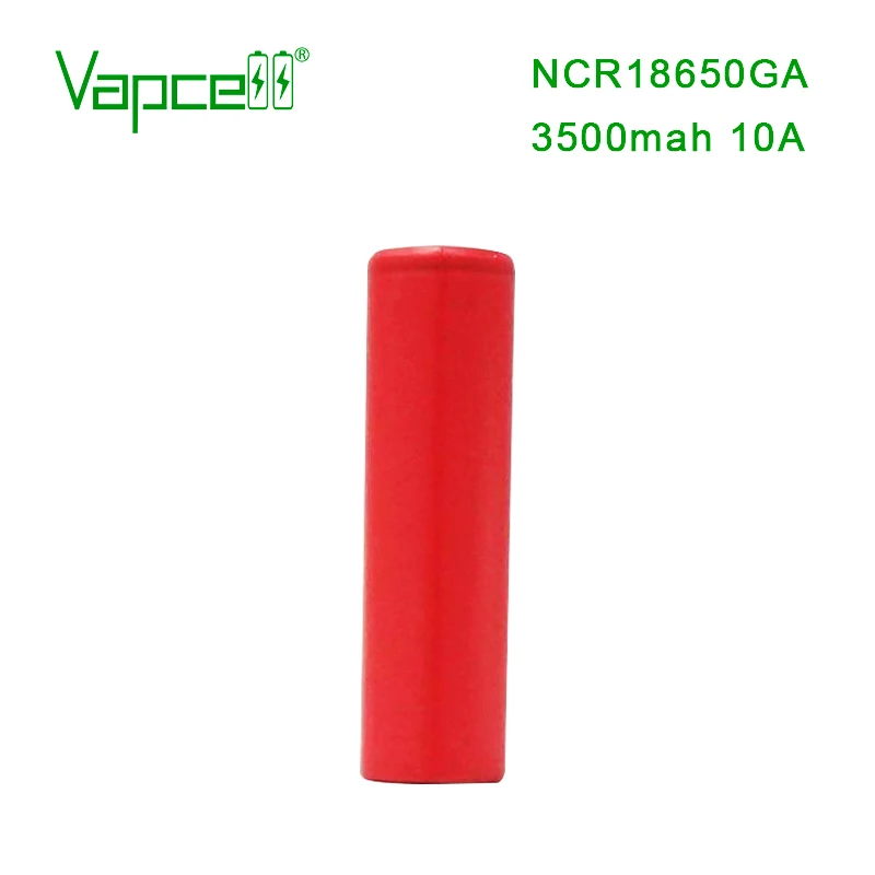 Vapcell NCR 18650 3500 мАч 10А батарея(18650GA) может сделать батареи кнопка сверху