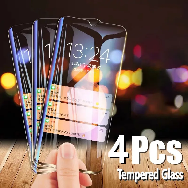Закаленное стекло 4 шт./лот для Samsung Galaxy A71 A51 A31 A11 A21 A41 A61 A81 A91 A01 M11 M51 M01 защитная