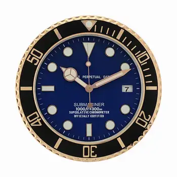 

Luxury Brand Design Metal Art Wall Clock Clock Luminous Function Top Quality Metal Home Decor Wall Clocks Corresponding LOGO