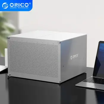 

ORICO NAS Nework Storage 10 Bay 2.5 3.5'' USB with RAID HDD Case Gen7 SATA to USB3.0 HDMI RJ45 Networking Station EU Plug