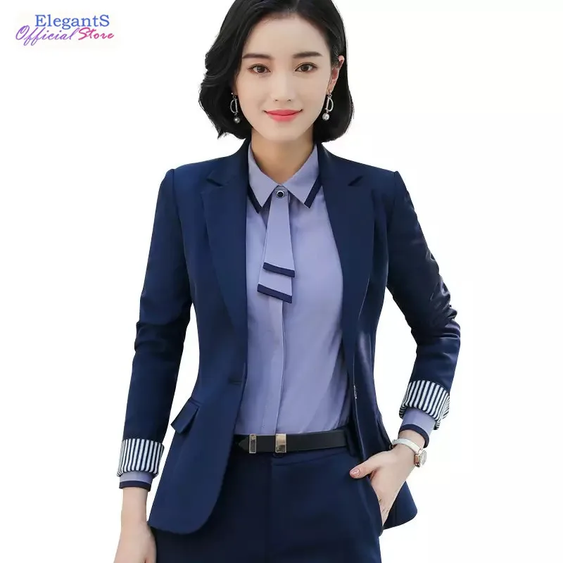 

Women Blazers and Jackets Notched Long Sleeved Autumn Winter Windbreaker Female Outwear Plus Size Coat for Office Work 2019 New