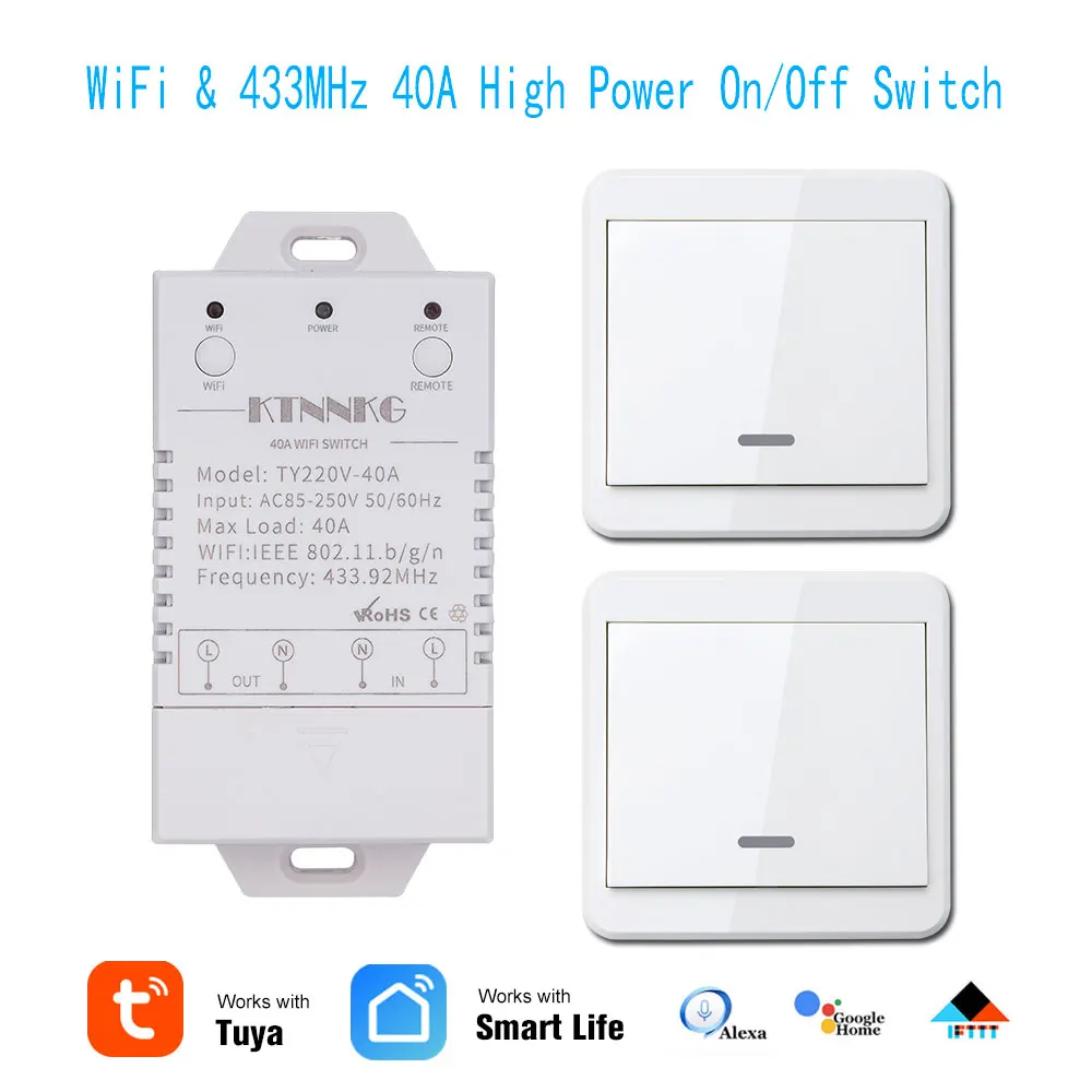 

Tuya WiFi and 86 RF Curtain Blind Switch for Roller Shutter Electric motor Google Home Alexa Echo Voice Control DIY Smart Home