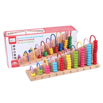 

Educational Toy Wooden Abacus Children Computing Frame Toy Numbers Counting Calculating Beads Abacus
