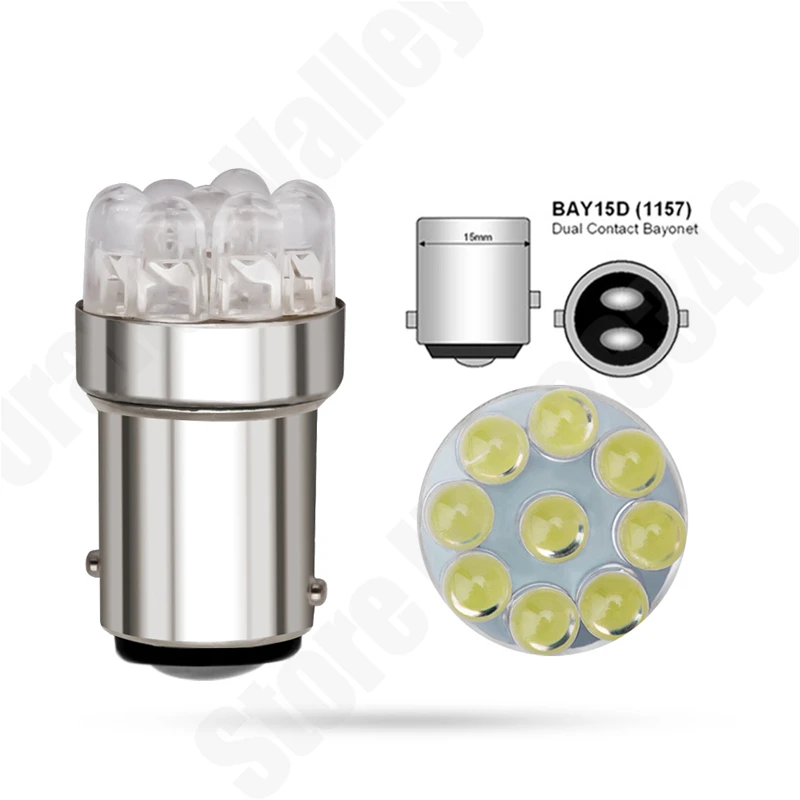 ڵ Ĺ̵  õ   ,  1156 BA15S P21W S25 7506 R5W,  9 LED, DC 12V, 10 