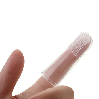 

HOT Pet Puppy Finger Toothbrush Dog Teeth Care Massage Brush Addition Bad Breath Tartar Teeth care Dogs Cat Accessories
