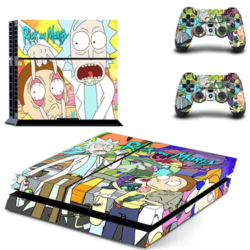 QPTM0178 Rick and Morty полное покрытие лицевые панели наклейка для PS4 наклейка для консоли и контроллеров playstation 4 наклейка для PS4 виниловая наклейка - Цвет: QPTM0178