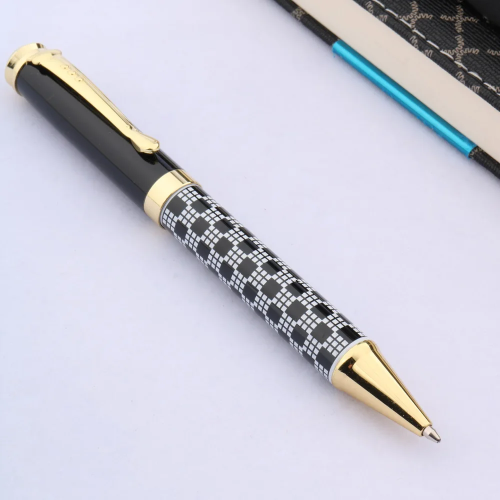 Jinhao 500 металлическая Золотая черно белая шариковая ручка|ballpoint pen|white ballpoint penpen |