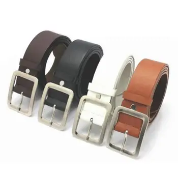 Business Men Luxury Belt Casual Pin Buckle Waist Strap Faux Leather Belt Waistband Clothes Accessory ремень мужской