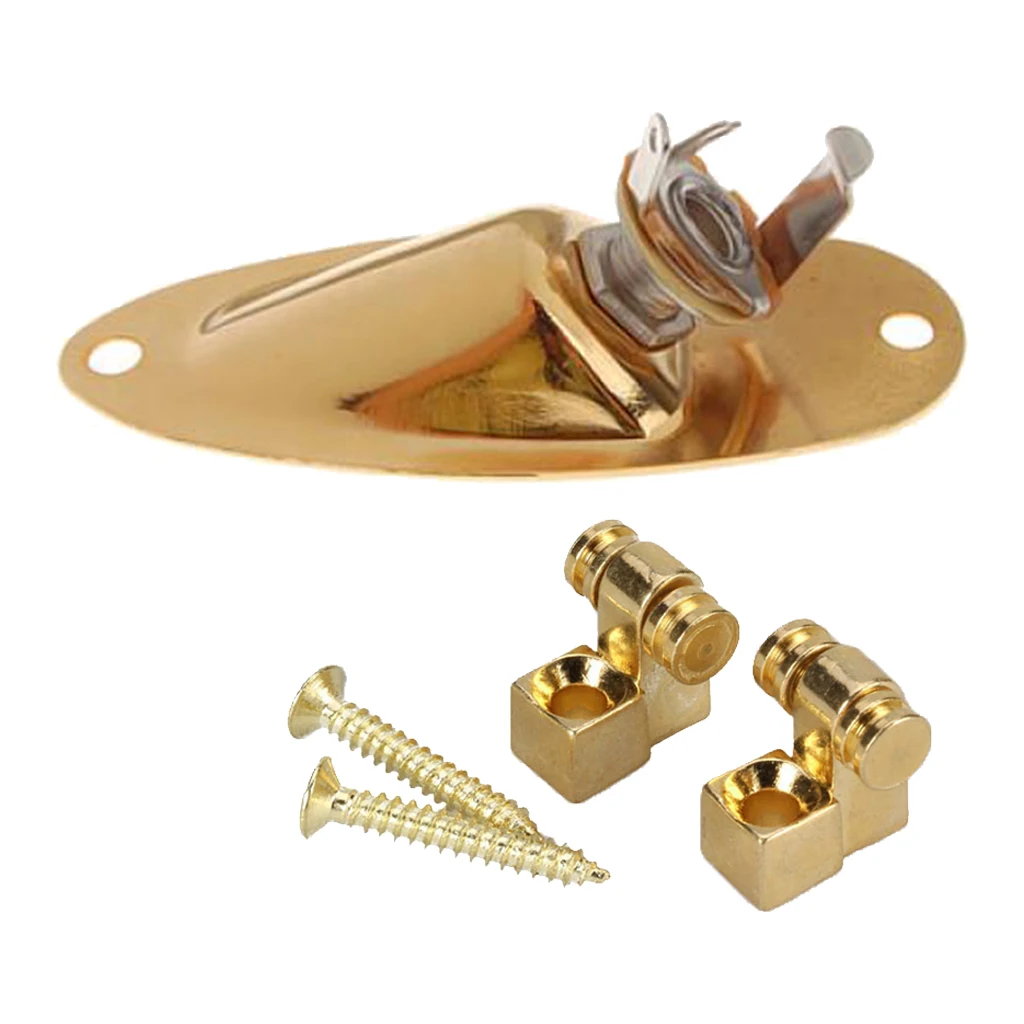 Electric Roller String Trees Retainer With Boat Jack Socket For Guitar Parts