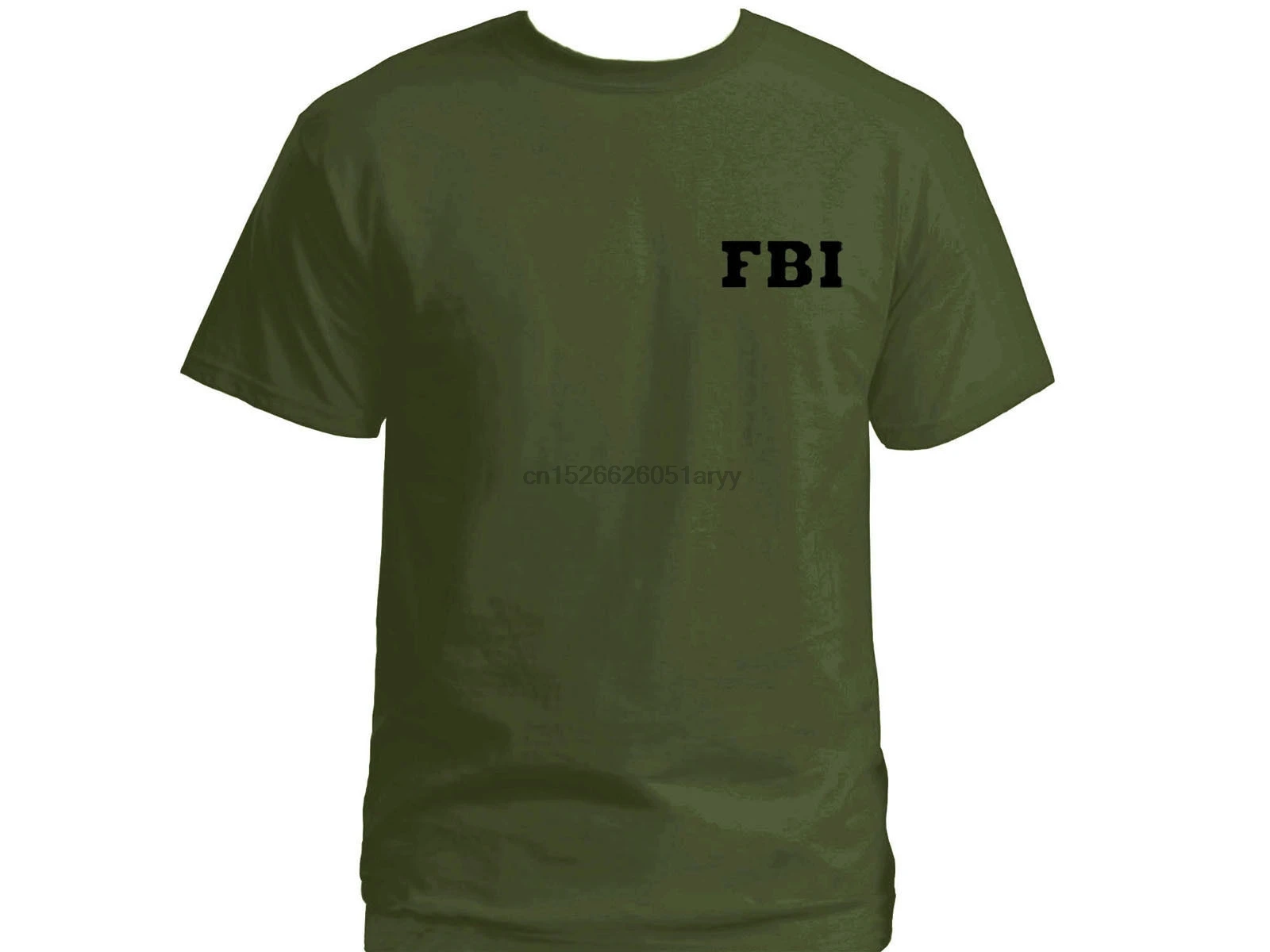 2019 FBI армейский зеленый 100% хлопок Графический Новый футболка| |