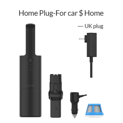 UK for car n home Xiaomi Cleanfly автомобильный пылесос для дома Портативный Ручной беспроводной мини пылеуловитель сильный Циклон всасывания - Цвет: UK for car n home