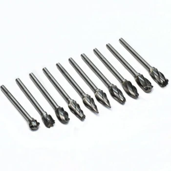 

Carbide Burr Set 10pcs Aluma Cut Carbide Rotary Burrs For Most Small Rotary Tool