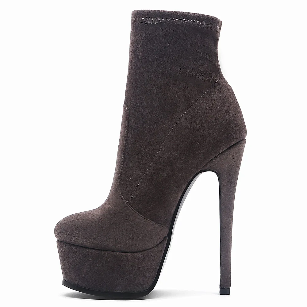 Karinluna/Новинка года; пикантные туфли на платформе наивысшего качества; женские ботинки; женские ботильоны на очень высоком каблуке; женская обувь; большие размеры 42