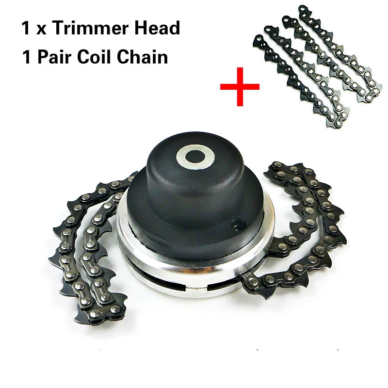 Universal 65mn Trimmer Head Coil Chain Brush Cutter Garden Grass Trimmer Head Upgraded With