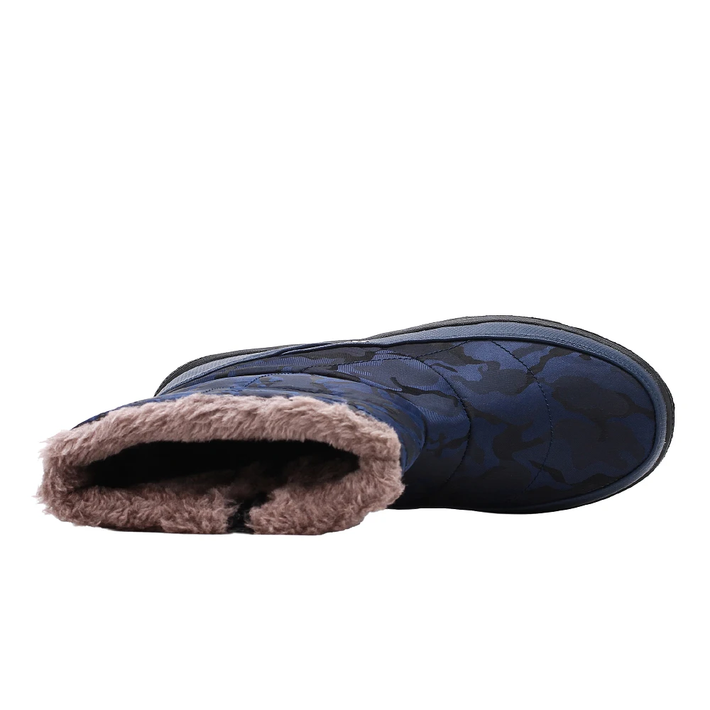Winter Shoes For Men Blue Red Camouflage Hunting Boots Man Non-Slip Winter Warm Men Snow Boots Fashion With Fur Skiing Boots Men