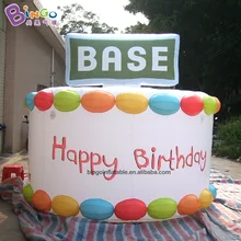 Акция Цена 3x3 метра надувной торт на день рождения Модель для украшения дня рождения/надувной торт украшения игрушки