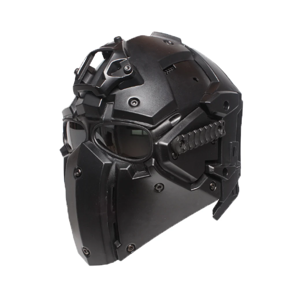 DulAssault-Casque modulaire intégré avec masque de protection, casque  Airsoft, ventilateur anti-buée, réversible, Gogbandit