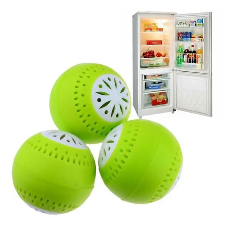 3 unids/set nevera desodorante bola desodorante olor Bola de carbón activado de Hockey sobre hielo productos de limpieza del hogar bolas secadora