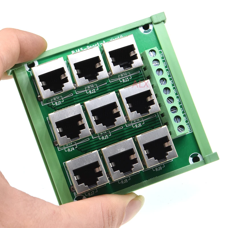 1 pces 9 way 9 porto rj45 03