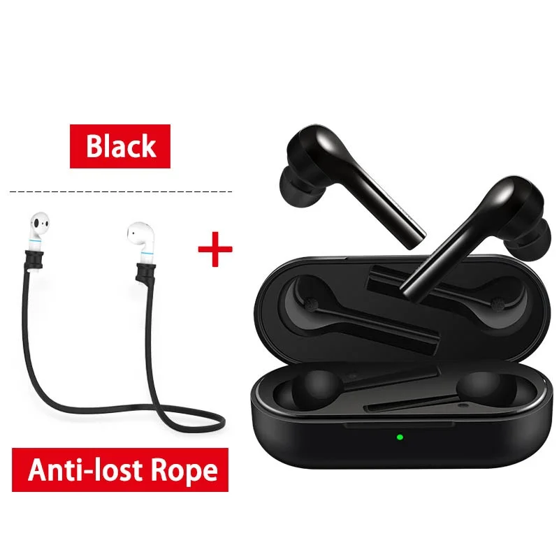 Оригинальные наушники huawei FreeBuds enjoy, водонепроницаемые, IP54, Беспроводная зарядка, управление Bluetooth 4,2, huawei Freebuds lite, наушники - Color: Buds lite black rope