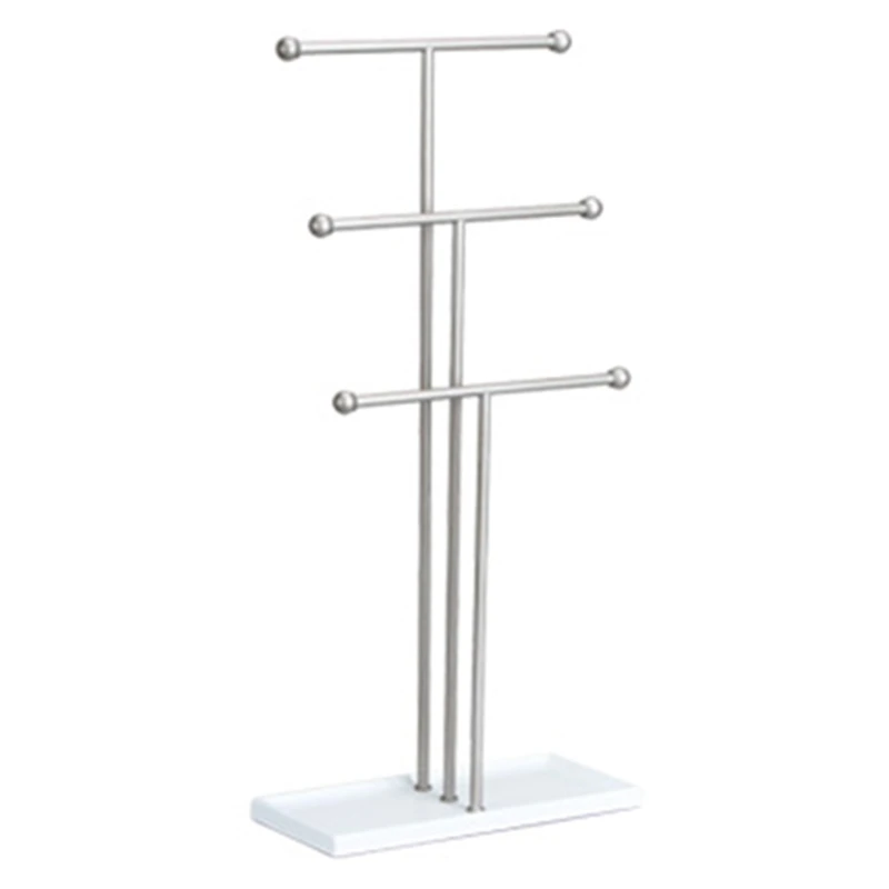 

Nordic Metal Storage Rack Modern Jewelry Ring Necklace Earring Display Rack Holder Desk Decor