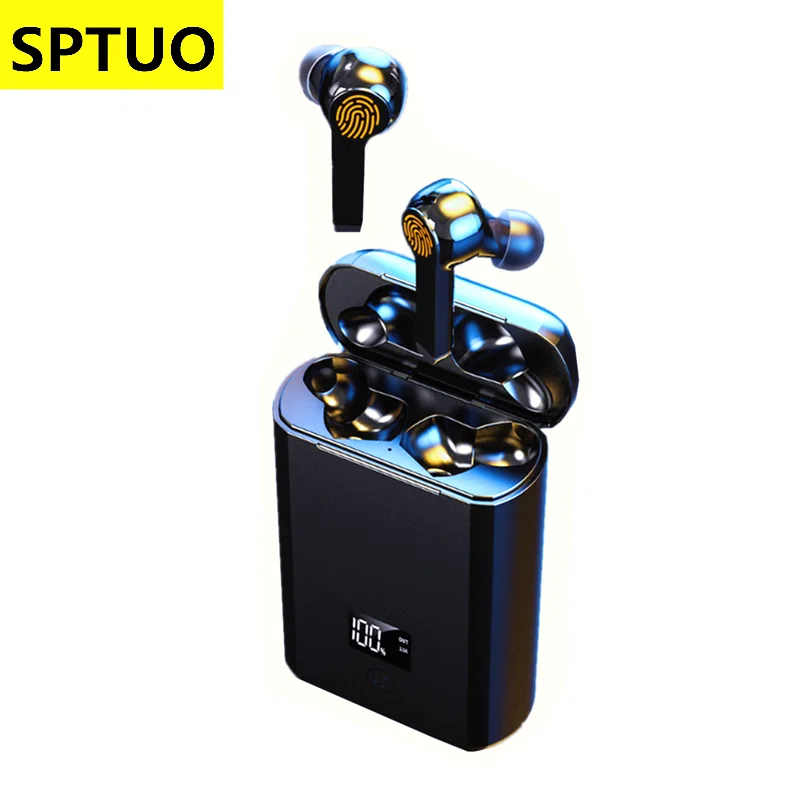 

Original A19 5.0 Bluetooth headset 5000mAh HIFI earphones tws Low latency headphone Power Bank Gaming headsets Free shipping